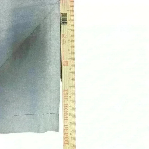 Rafaela 100% Beige Linen Maxi Dress with Mandarin Style Collar. Size 8 - Picture 6 of 9